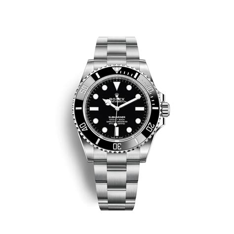 rolex submariner black no date.